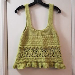 Zara scoop neck knitted tank top